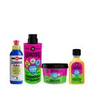 Lola O Exterminador de Frizz Balsámo 120ml + Xapadinha Sh 250ml + Mascara 100ml + Óleo 50ml