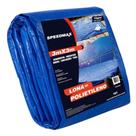 Lona 3x3 100 Micras Mt Azul Plastica Impermeavel Festa Telhado Multiuso TNT