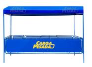 Lona Barraca De Feira Azul 300 Micras Impermeável 8x20 / 20x8