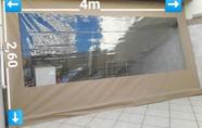 Lona Confeccionada para Toldo cortina com Visor *SOMENTE A LONA* Medidas 4m x 2,60m Alta Resistência