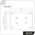 Lona de freio Traseiro / 3 Eixo Mercedes Axor 2005 a 2023