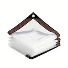 Lona De Vinil Transparente Impermeável E Resistente a Rasgos Com Ilhoses Para Cobertura De Jardim Lona De Vinil Transparente Impermeável E Resistente a Rasgos Com Ilhoses Para Cobertura De Jardim