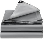 Lona impermeable de alta resistencia EEATUZTL 12 mil plateada 3x6m