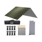 Lona Impermeável para Sol e Sombra - 3x3m e 4x4m - Ideal para Camping, Praia e Bushcraft