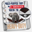 Lona King-a-Ma-Jigs de 10 x 10 pés para serviços pesados com 10 mm de espessura