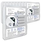 Lona Kotap TRW-1010 resistente à prova d'água, 3 x 3 m, branca, pacote com 10