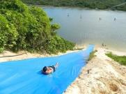 Lona Plástica Encerado 4x4m Azul Multiuso Impermeável 70g/m² Lona Plástica Encerado 4x4m Azul Multiuso Impermeável 70g/m²