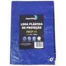 Lona Plástica Impermeável 4x3 Metros Azul Multiuso Reforçada