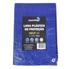 Lona Plástica Impermeável 5x4m Azul C/ Ilhós Proteção UV Importway Lona Plástica Impermeável 5x4m Azul C/ Ilhós Proteção UV Importway