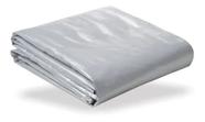 Lona Plástica Prata Cinza impermeável 300 Micras Multiuso 3x4 / 4x3