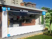 Lona Pronta confeccionada para Toldo cortina com Visor *SOMENTE A LONA* Medidas 4.20m x 2,50m