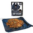Lona RAINDEWAY Drawstring Black Poly Yard 3x3m 9 mm de espessura Lona RAINDEWAY Drawstring Black Poly Yard 3x3m 9 mm de espessura