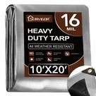 Lona Sunvigor 10 x 20 pés, extra grossa, 16 mil, resistente, impermeável