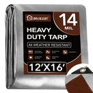 Lona Sunvigor impermeável 3,7 x 4,9 m, resistente, 14 mil anos, UV