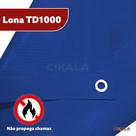 Lona TD1000 Azul 6x4 Metros Blackout 500 Micras