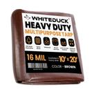 Lona WHITEDUCK 10 x 20 pés 16 MIL, poliéster resistente, impermeável Lona WHITEDUCK 10 x 20 pés 16 MIL, poliéster resistente, impermeável