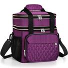 Lonchera GLENKEY Expandible Aislada Doble Piso 16L Morada