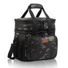 Lonchera GLENKEY grande expandible aislada para 24 latas Negra-Camo
