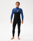 Long John Rip Curl EBomb 3.2mm Chest Zip Navy Aquecimento e Flexibilidade Premium