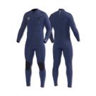 Long John Vissla 7 Seas 3-2 Full Chest Zip Azul Neoprene
