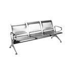 Longarina para Escritório 180cm Desk 3 Lugares Braços Externos em Aço Inox G56 - Gran Belo Longarina para Escritório 180cm Desk 3 Lugares Braços Externos em Aço Inox G56 - Gran Belo