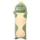 Longo algodão camaradas bonito 3d dinossauro boneca brinquedo de pelúcia macio travesseiro de dormir recheado