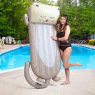 Lontra inflável gigante Pool Float com apoio de cabeça para crianças e adultos
