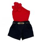 Look De Natal Infantil Mini Diva Conjunto Meninas Moda Festa