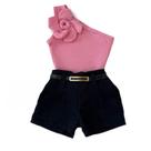 Look Infantil Conjunto Estiloso Meninas Blogueirinhas Novidade Verão