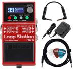 Loop Station BOSS RC-5 com adaptador de alimentação e acessórios