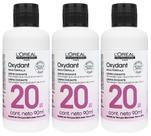 Loreal Kit 3 Água Oxigenada 20 Vol. 90 ml