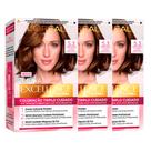 LOréal Paris Coloração Imédia Excellence Kit 5.3 Cast. Cl. Dourado Kit - 3 Unidades
