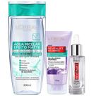LOréal Paris Kit - Água Micelar Efeito Matte 200ml + Gel de Limpeza Oil Control 150g + Sérum Preenchedor Anti Idade 30ml