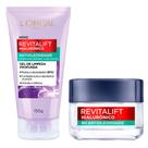 LOréal Paris Revitalift Hialurônico Kit Gel de Limpeza Facial Profunda + Gel Creme Facial Antioleosidade