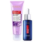 LOréal Paris Revitalift Kit Gel de Limpeza Facial Anti-Idade Hialurônico 80g + Sérum Facial Antirrugas Noturno Retinol 30ml