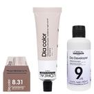 Loreal Tonalizante Dia Color 8.31 Louro Claro Dourado Acinzentado 60g Rev. 9 vol.