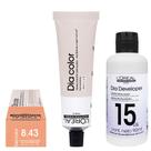 Loreal Tonalizante Dia Color 8.43 Louro Claro Acobreado Dourado 60g Rev. 15 vol.