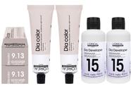 Loreal Tonalizante Kit 2 Dia Color 9.13 Louro Muito Claro Bege 60g 2 Rev. 15 vol. Loreal Tonalizante Kit 2 Dia Color 9.13 Louro Muito Claro Bege 60g 2 Rev. 15 vol.