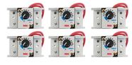 Lote 6x Dimer potência 25a 4000w bivolt dimmer regulador voltagem