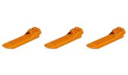 Lote de acessórios LEGO Orange Brick and Axel Separator Tool x3