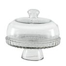 Louça de cristal porta bolo 20 cm pequeno