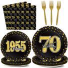 Louça de festa ZOIIWA 96 unidades, 70º tema, aniversário, vintage, 1955 Louça de festa ZOIIWA 96 unidades, 70º tema, aniversário, vintage, 1955
