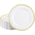 Louça descartável Hioasis Gold Plastic Plates 10,25 em 60 unidades