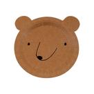 Louça Meri Meri Bear: pratos pequenos de 19 cm, pacote com 12