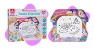 Lousa Branca De Unicórnios Brinquedo Infantil Menina Escolar