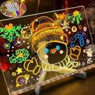 Lousa De Desenho LED Para Crianças Criativas Lousa De Desenho LED Para Crianças Criativas