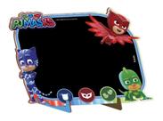 Lousa Decorada Em Mdf Grande - Pj Masks - 1 Unidade