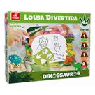 Lousa Divertida Dinossauros em Madeira - Brincadeira de Criança Lousa Divertida Dinossauros em Madeira - Brincadeira de Criança
