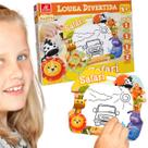 Lousa Infantil Divertida Aprender Brincando Escrever Safari