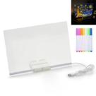 Lousa Luminaria LED Quadro Caneta Anotaçoes Desenho Escrita Recado Mesa Trabalho Escritorio Casa Sala Quarto Decoraçao